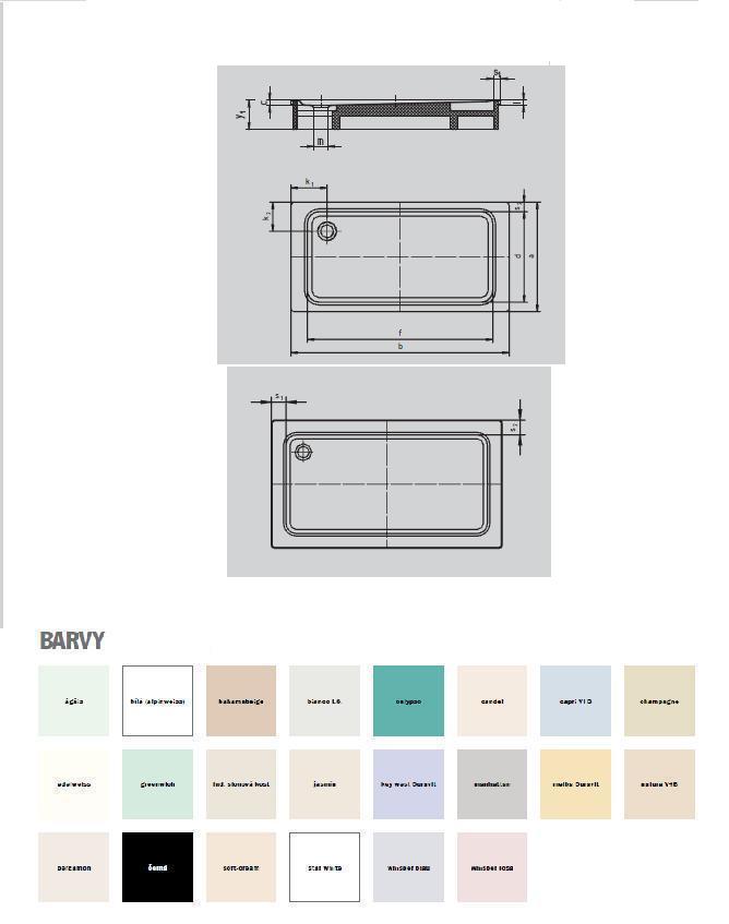 Kaldewei sprchová vanička Avantgarde Superplan XXL 100×170×5,1 cm, č. 444-2, nosič 434448040001